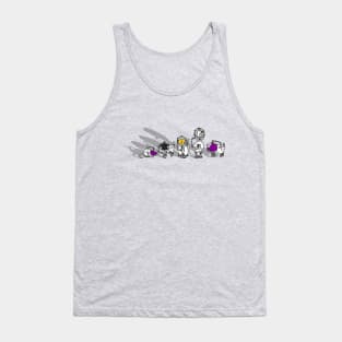 Cute Space Astronaut Animals Tank Top